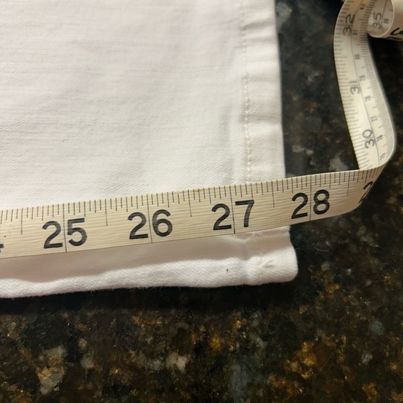 Nine West Gramercy Skinny Ankle Womens Denim Jeans Size 12 White / Retail $40 - Picture 5 of 6